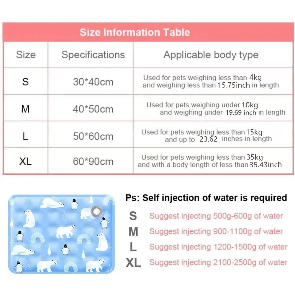Self-Cooling Summer Bed-Mat for Dogs & Cats
