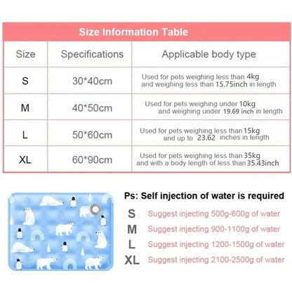 Self-Cooling Summer Bed-Mat for Dogs & Cats