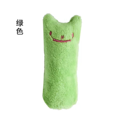 Interactive Catnip Plush Chew Toy | Crinkle Squeak Kitten Dental Doll
