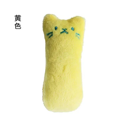 Interactive Catnip Plush Chew Toy | Crinkle Squeak Kitten Dental Doll