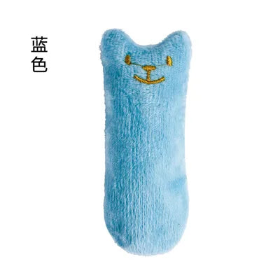 Interactive Catnip Plush Chew Toy | Crinkle Squeak Kitten Dental Doll
