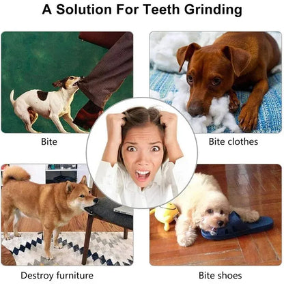 Interactive Dog Treat Dispenser Ball / Dental Chew Tooth Cleaning Toy