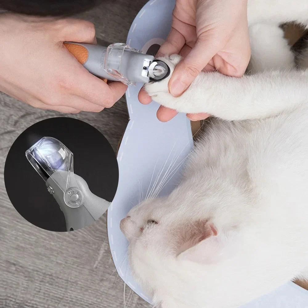 Professional LED Dog & Cat Nail Clippers | Safe Pet Claw Cutter Trimmer