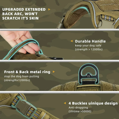 Tactical No-Pull Dog Harness |Military Vest