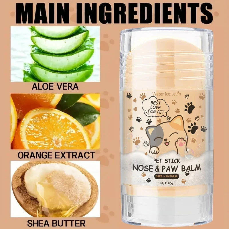 Natural Pet Nose and Paw Balm Stick | Healing Moisture Protection 45g