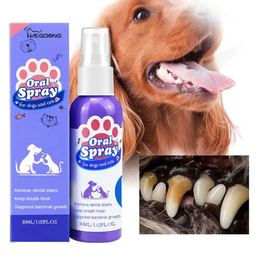 Advanced Pet Dental Spray 30ml | Plaque & Tartar Bad Breath Freshener