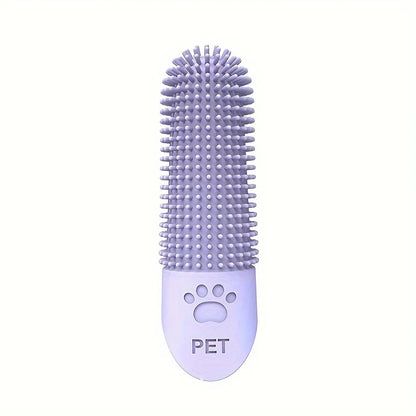 360° Silicone Dog Finger Toothbrush | Soft Pet Dental Cleaning Brush