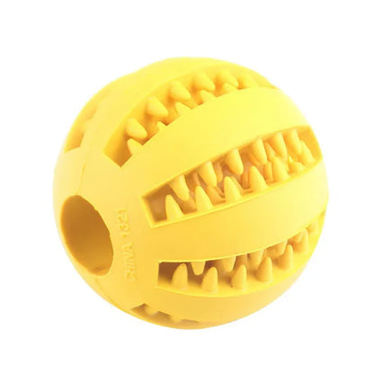 Interactive Dog Treat Dispenser Ball / Dental Chew Tooth Cleaning Toy