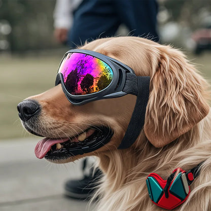 UV Protection Adjustable Dog Goggles | Tinted Anti-Glare Pet Sunglasses