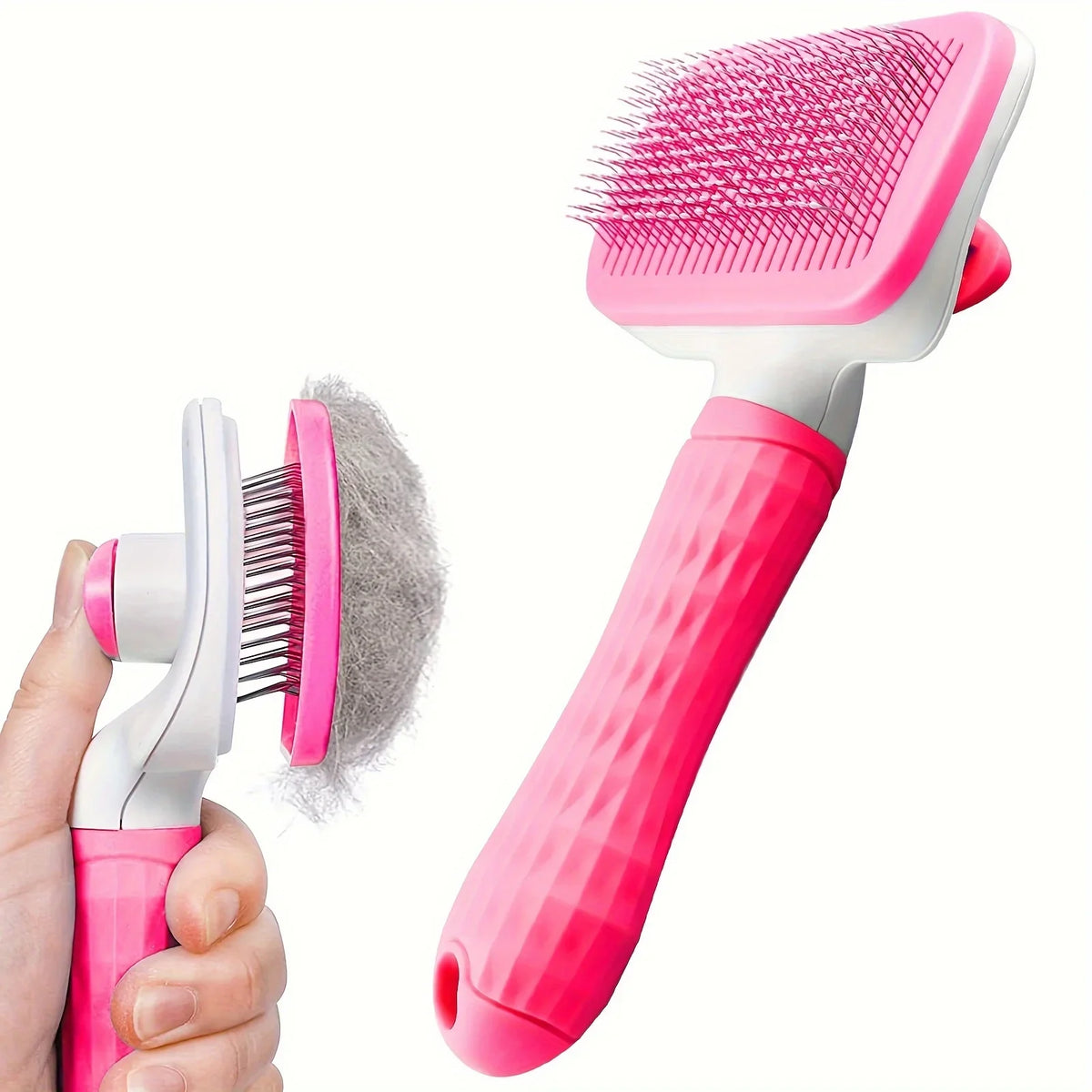 Self-Cleaning Pet Slicker Brush for Dogs & Cats