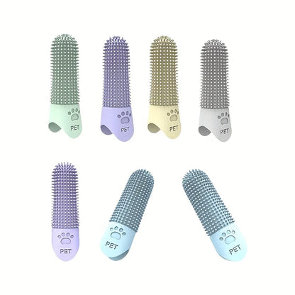 360° Silicone Dog Finger Toothbrush | Soft Pet Dental Cleaning Brush