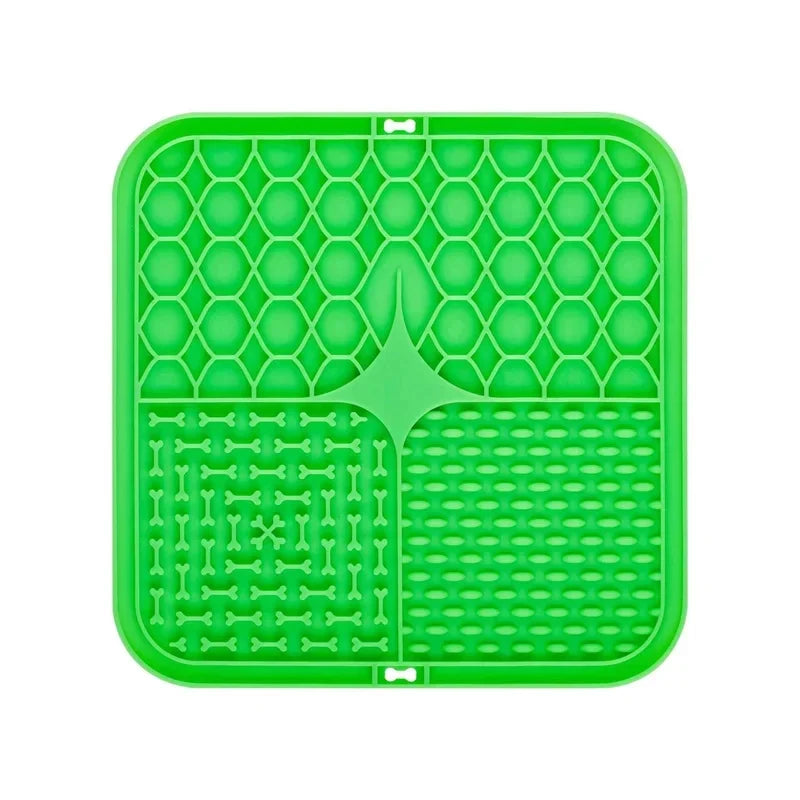 Pet Slow Feeding Lick Mat for Dogs & Cats | Silicone Feeding Placemat