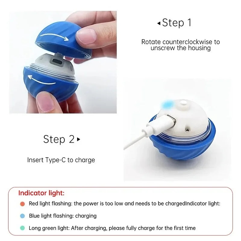 Smart Interactive Dog Toy Ball | Automatic Rolling Bouncing Pet Toy