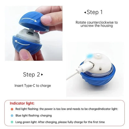 Smart Interactive Dog Toy Ball | Automatic Rolling Bouncing Pet Toy
