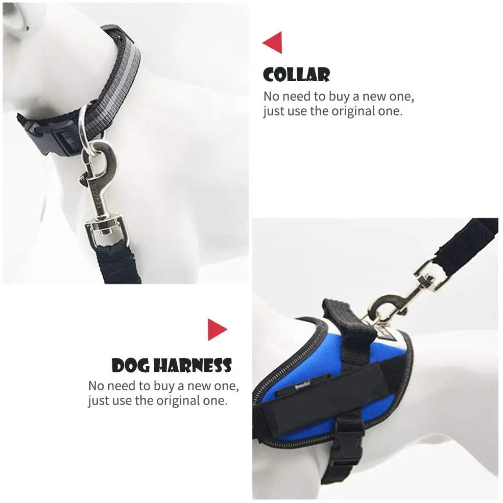 Universal Adjustable Pet Dog Car Seat Belt | Durable Vehicle Safety Lead