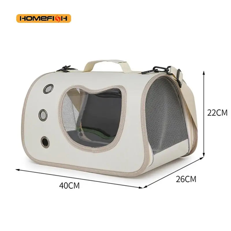 Portable Pet Carrier Bag for Small Dogs & Cats – Foldable & Breathable