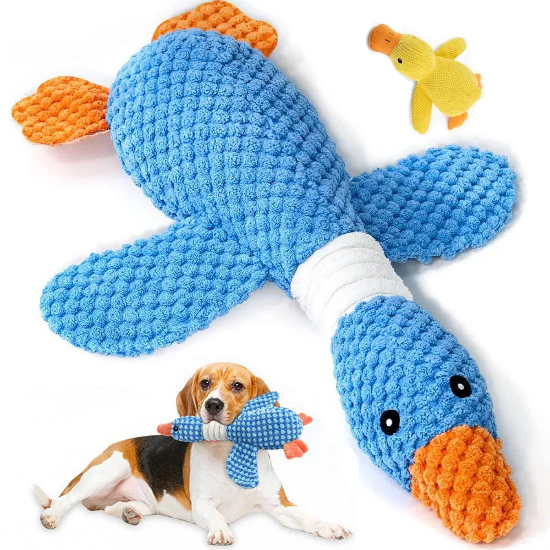 Tough Squeaky Plush Dog Toy | Interactive Anti-Demolition Chew Doll