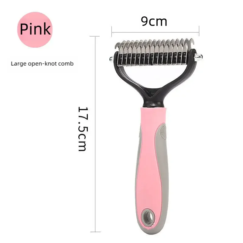 Double-Sided Pet Deseeding Brush | Stainless Steel Grooming Comb