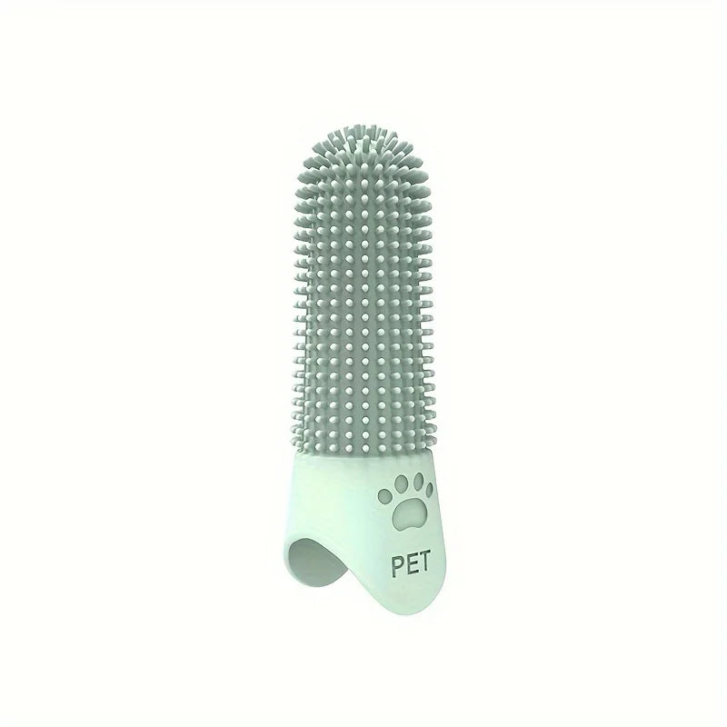 360° Silicone Dog Finger Toothbrush | Soft Pet Dental Cleaning Brush
