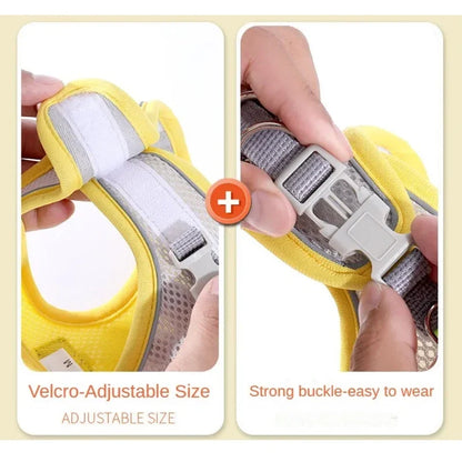 Reflective Mesh Dog Harness Vest | No-Pull Breathable Pet Leash Set