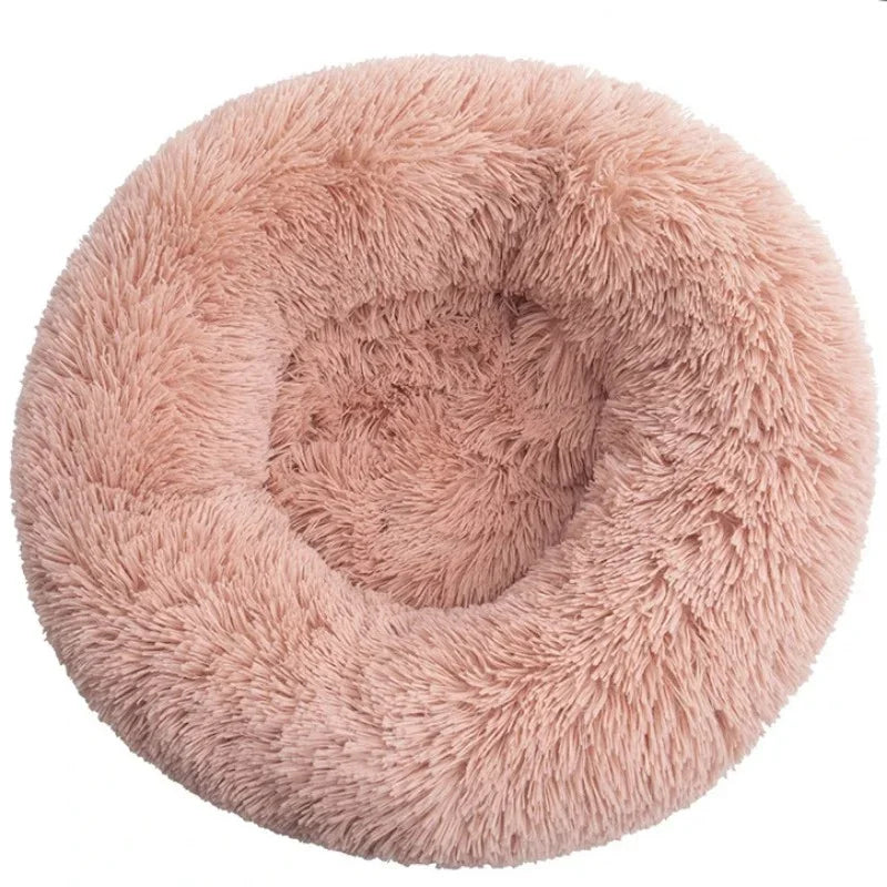 Ultra-Plush Calming Donut Dog Bed | Warm Round Winter Nesting Bed