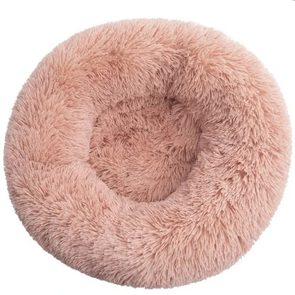 Ultra-Plush Calming Donut Dog Bed | Warm Round Winter Nesting Bed