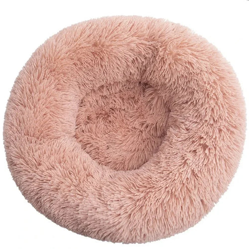 Ultra-Plush Calming Donut Dog Bed | Warm Round Winter Nesting Bed