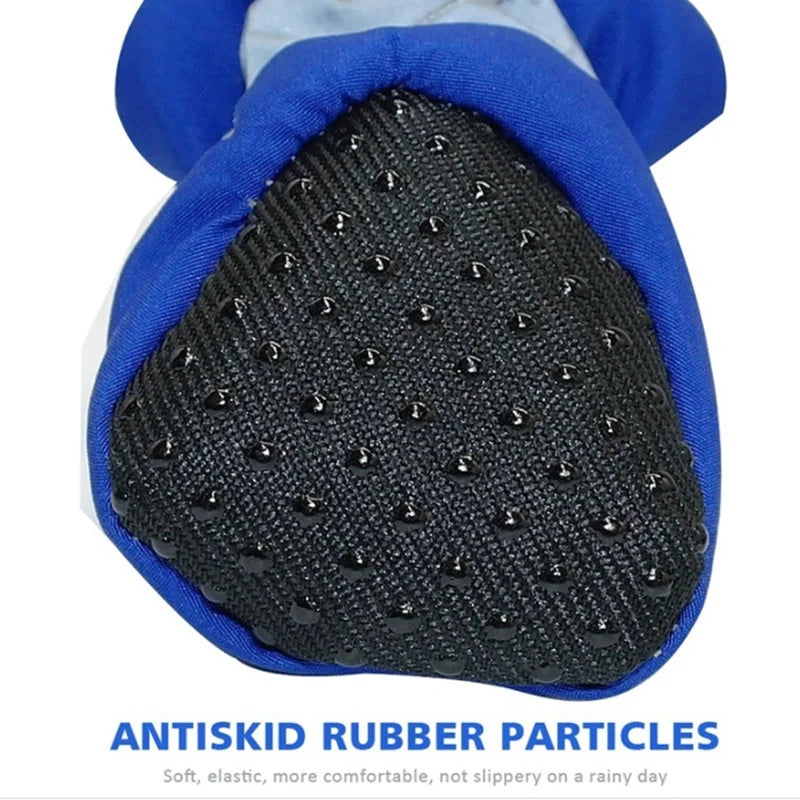 Waterproof Anti‑Slip Dog Boots – 4‑Pack Rain Shoes for Small Pets
