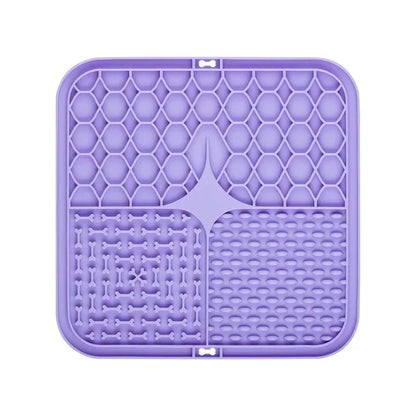 Pet Slow Feeding Lick Mat for Dogs & Cats | Silicone Feeding Placemat