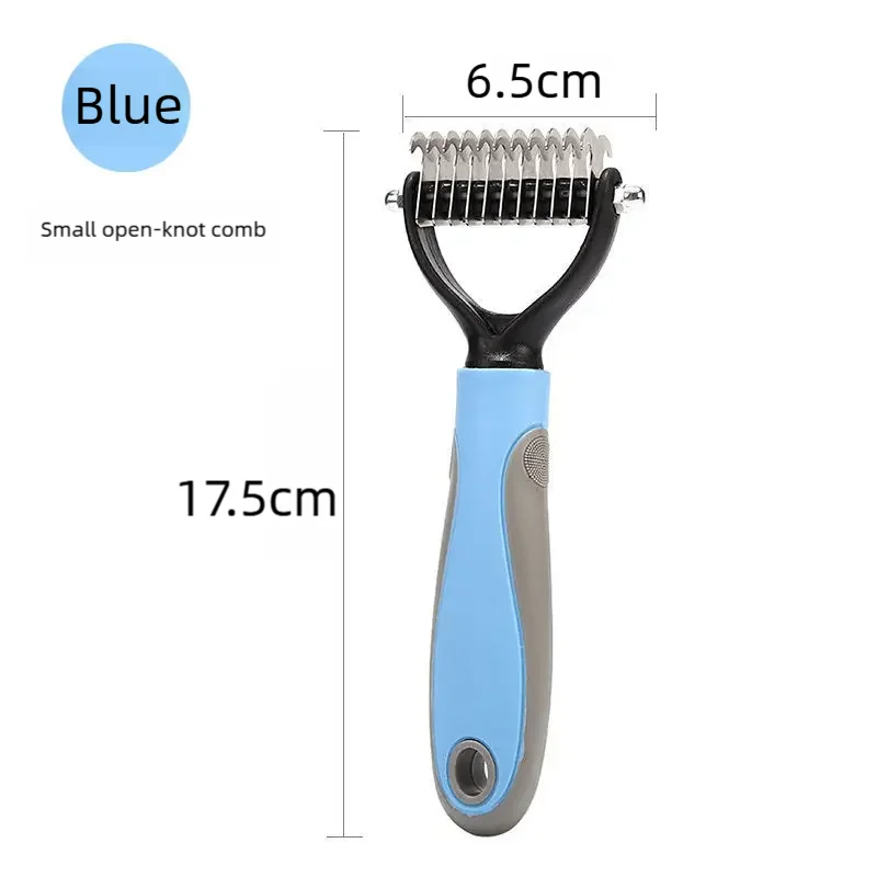 Double-Sided Pet Deseeding Brush | Stainless Steel Grooming Comb