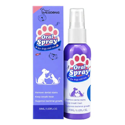 Advanced Pet Dental Spray 30ml | Plaque & Tartar Bad Breath Freshener
