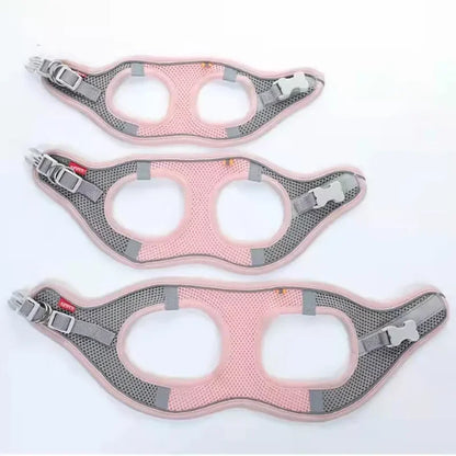 Reflective Mesh Dog Harness Vest | No-Pull Breathable Pet Leash Set