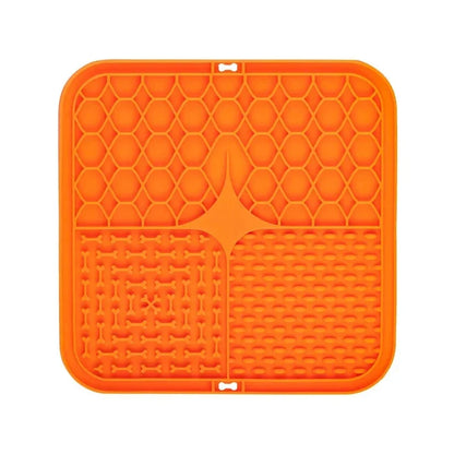 Pet Slow Feeding Lick Mat for Dogs & Cats | Silicone Feeding Placemat