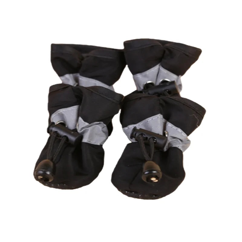 Waterproof Anti‑Slip Dog Boots – 4‑Pack Rain Shoes for Small Pets