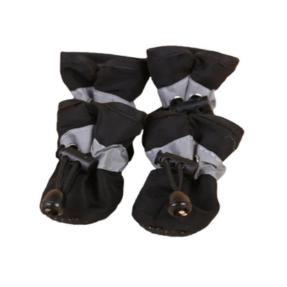 Waterproof Anti‑Slip Dog Boots – 4‑Pack Rain Shoes for Small Pets