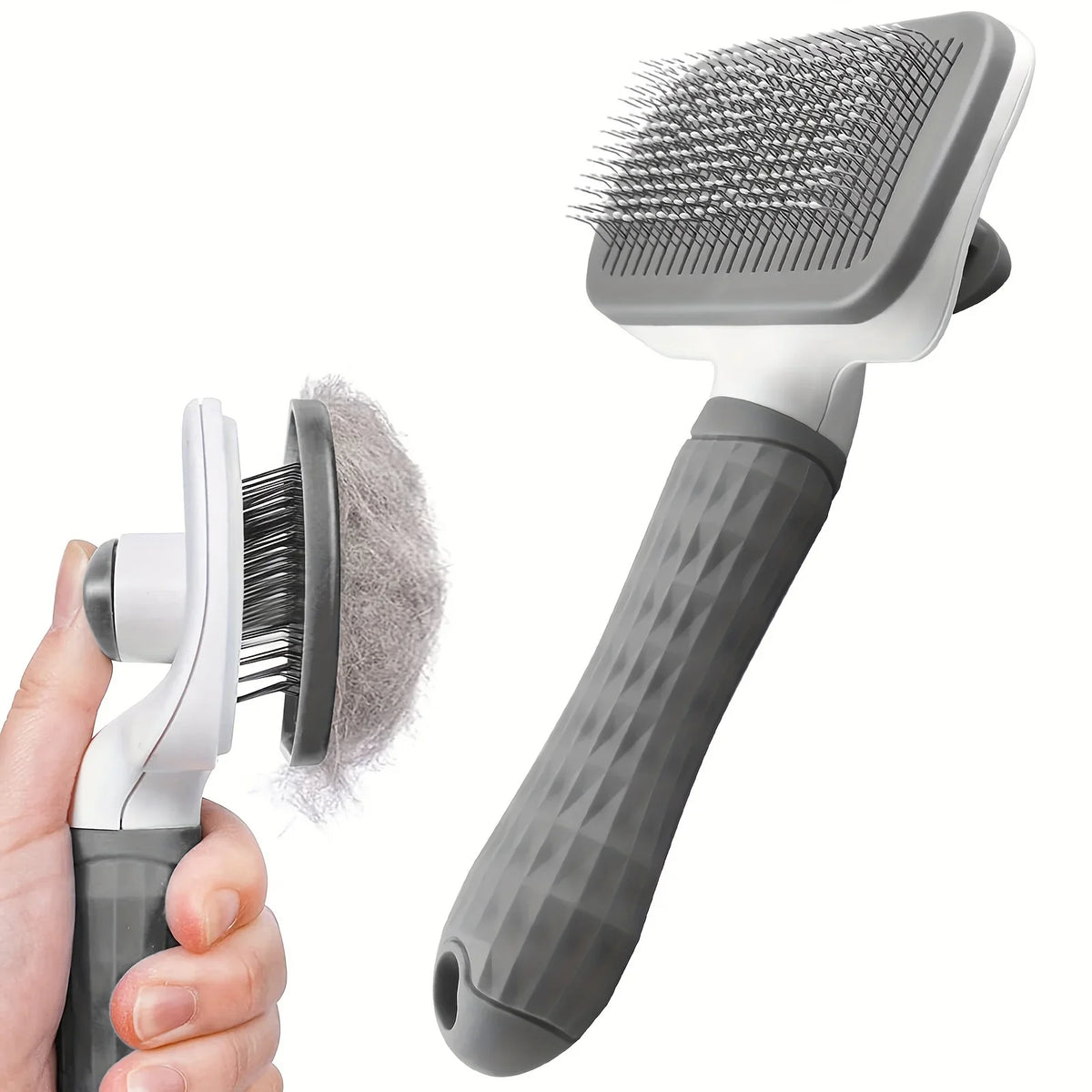 Self-Cleaning Pet Slicker Brush for Dogs & Cats
