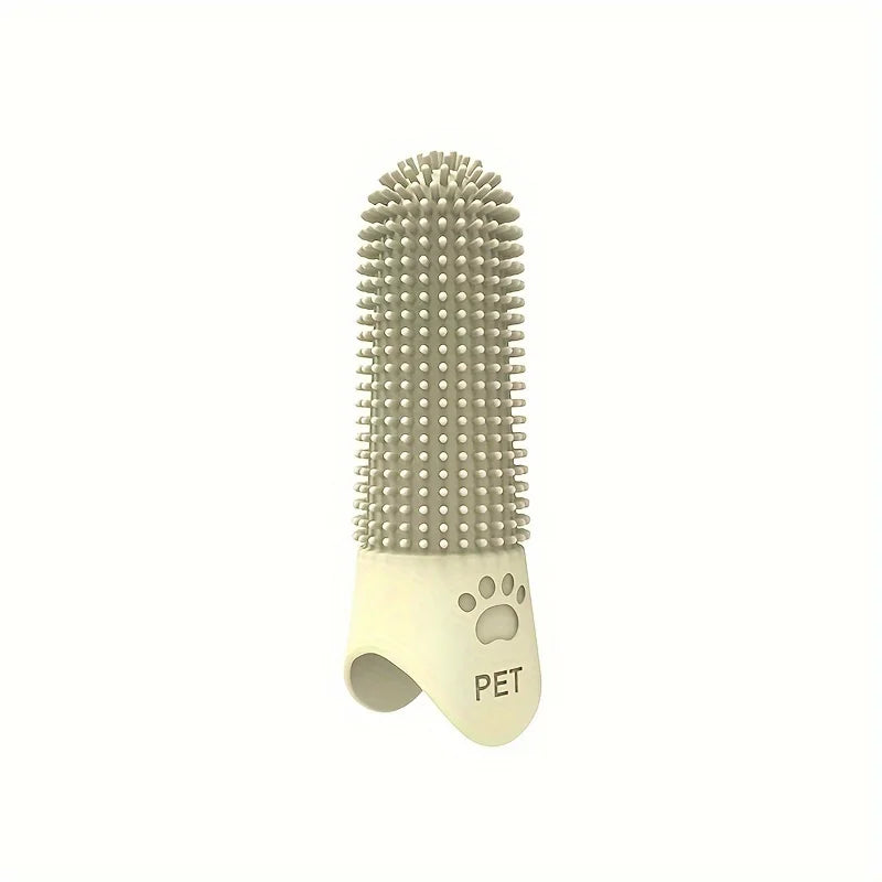 360° Silicone Dog Finger Toothbrush | Soft Pet Dental Cleaning Brush