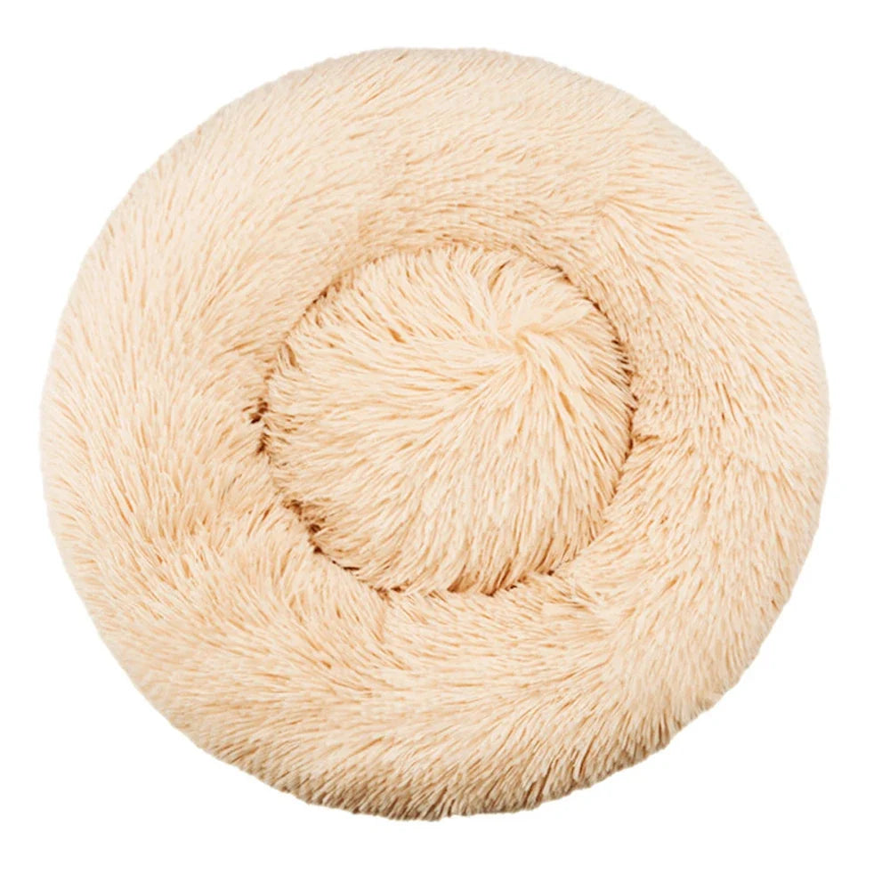 Ultra-Plush Calming Donut Dog Bed | Warm Round Winter Nesting Bed