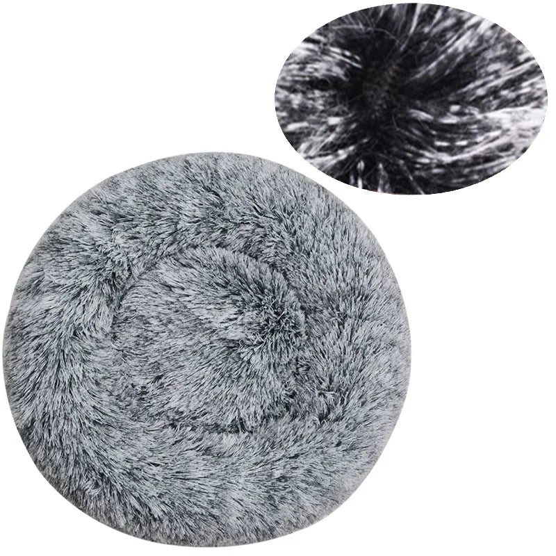 Ultra-Plush Calming Donut Dog Bed | Warm Round Winter Nesting Bed