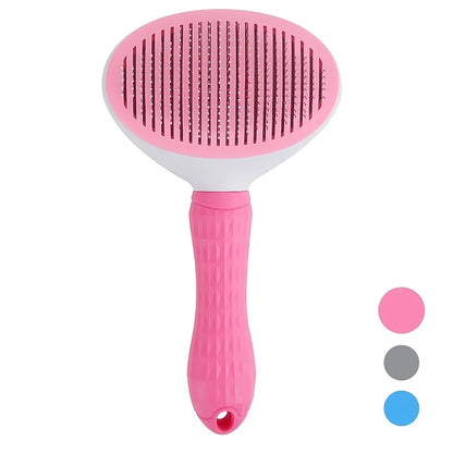 Self-Cleaning Pet Slicker Brush for Dogs & Cats