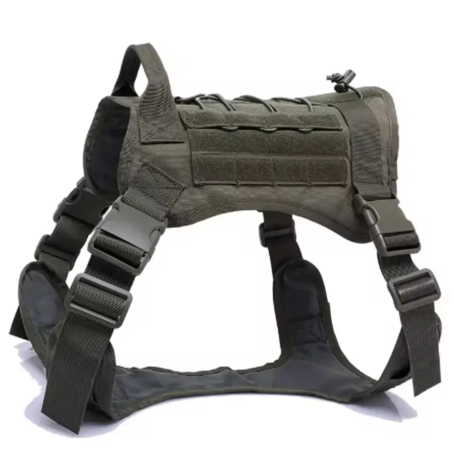 Tactical No-Pull Dog Harness | Heavy-Duty Padded Military Training Vest