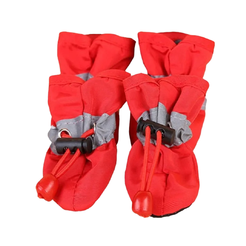 Waterproof Anti‑Slip Dog Boots – 4‑Pack Rain Shoes for Small Pets