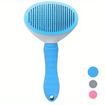 Self-Cleaning Pet Slicker Brush for Dogs & Cats