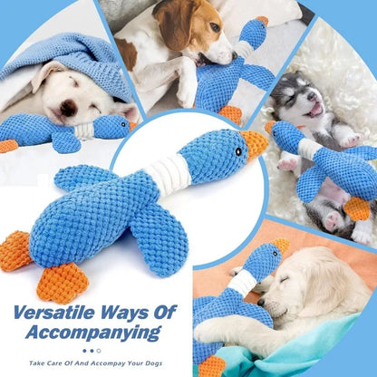 Tough Squeaky Plush Dog Toy | Interactive Anti-Demolition Chew Doll