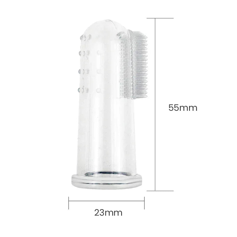 360° Silicone Dog Finger Toothbrush | Soft Pet Dental Cleaning Brush