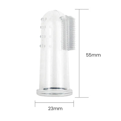 360° Silicone Dog Finger Toothbrush | Soft Pet Dental Cleaning Brush