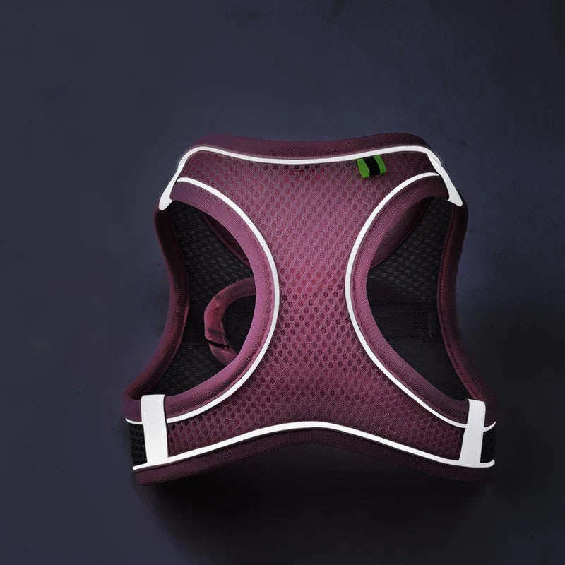 Reflective Mesh Dog Harness Vest | No-Pull Breathable Pet Leash Set