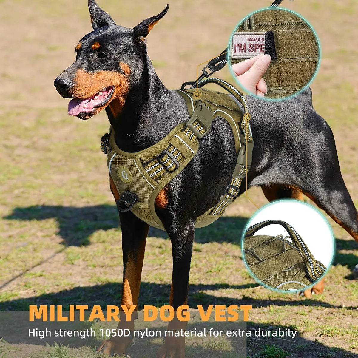 Tactical No-Pull Dog Harness |Military Vest