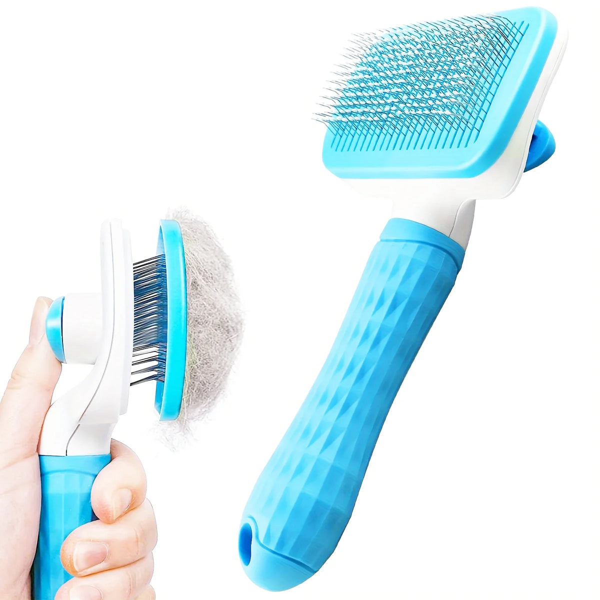 Self-Cleaning Pet Slicker Brush for Dogs & Cats