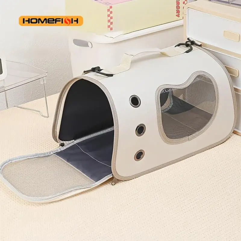 Portable Pet Carrier Bag for Small Dogs & Cats – Foldable & Breathable